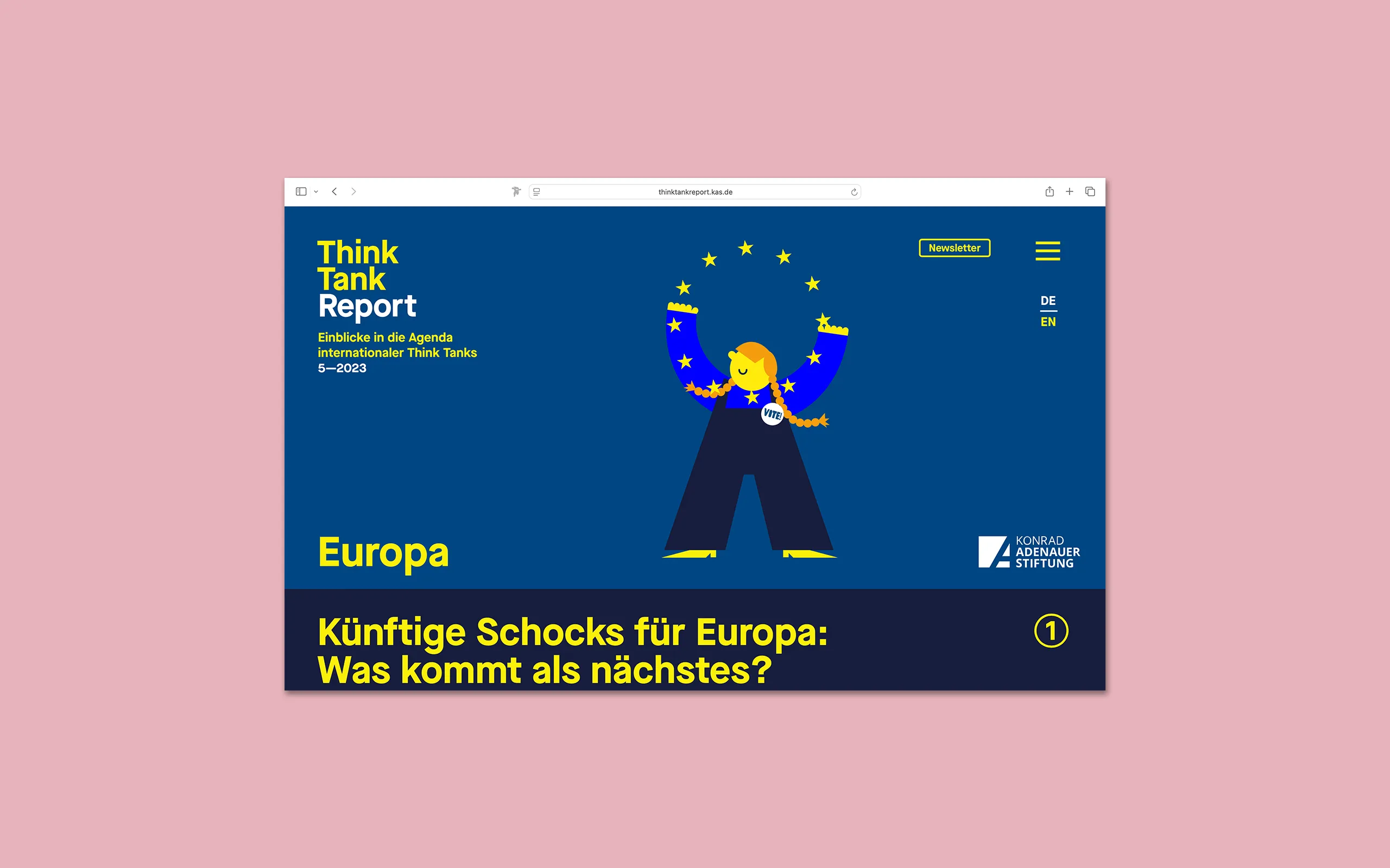 Europa Website Titel